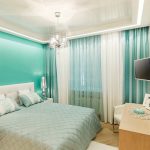 conception de photo de rideaux turquoise