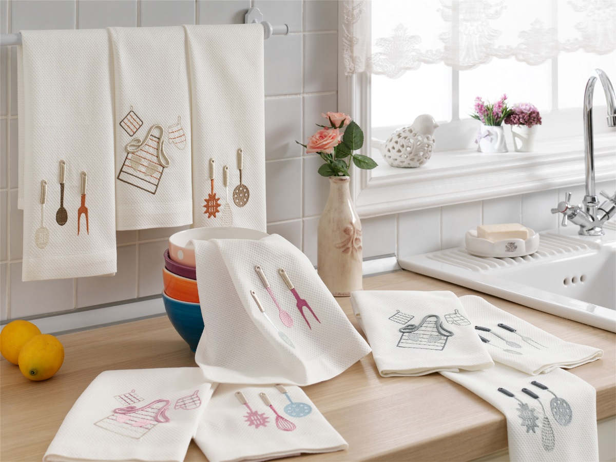 comment laver les idées de photo de serviettes de cuisine