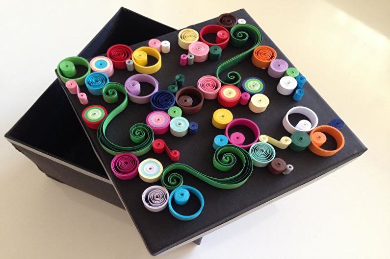 quilling box decor