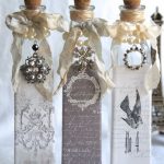 Decoupage botella de bricolaje