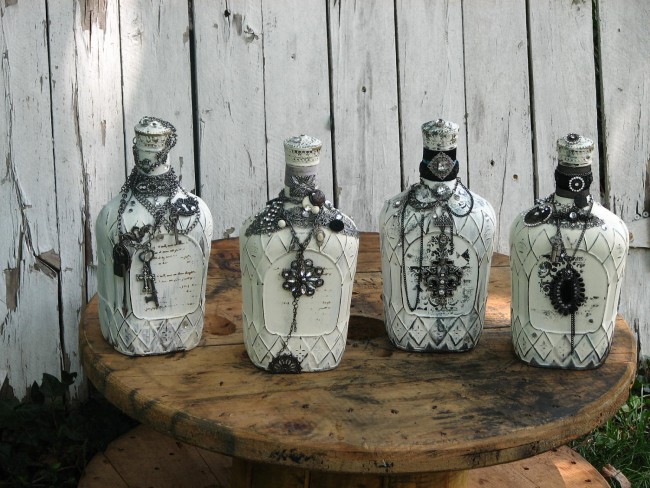 botellas de decoupage hágalo usted mismo ideas