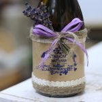 botellas de vino decoupage