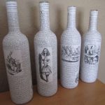 decoupage botellas de vino decoracion ideas
