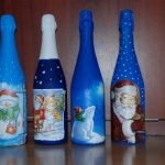 decoupage botellas de vino ideas de diseño