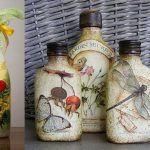 botellas de vino decoupage hazlo tú mismo