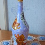 decoupage botellas de vino hágalo usted mismo ideas de decoración