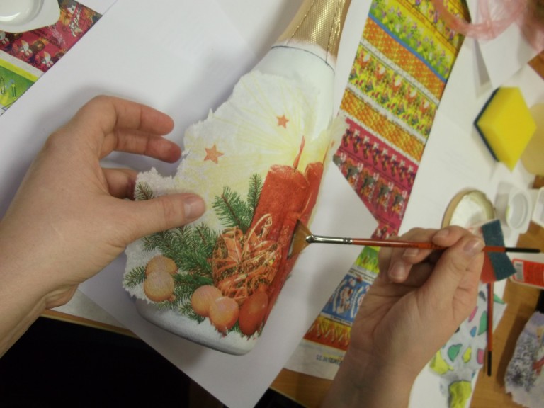 decoupage botellas foto ideas