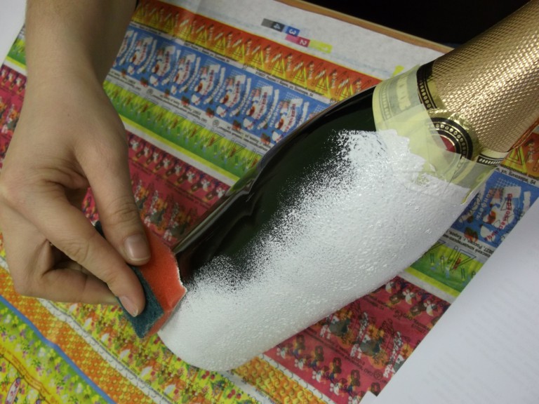 primer decoupage botellas