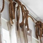 décor de rideau en boucle de corde
