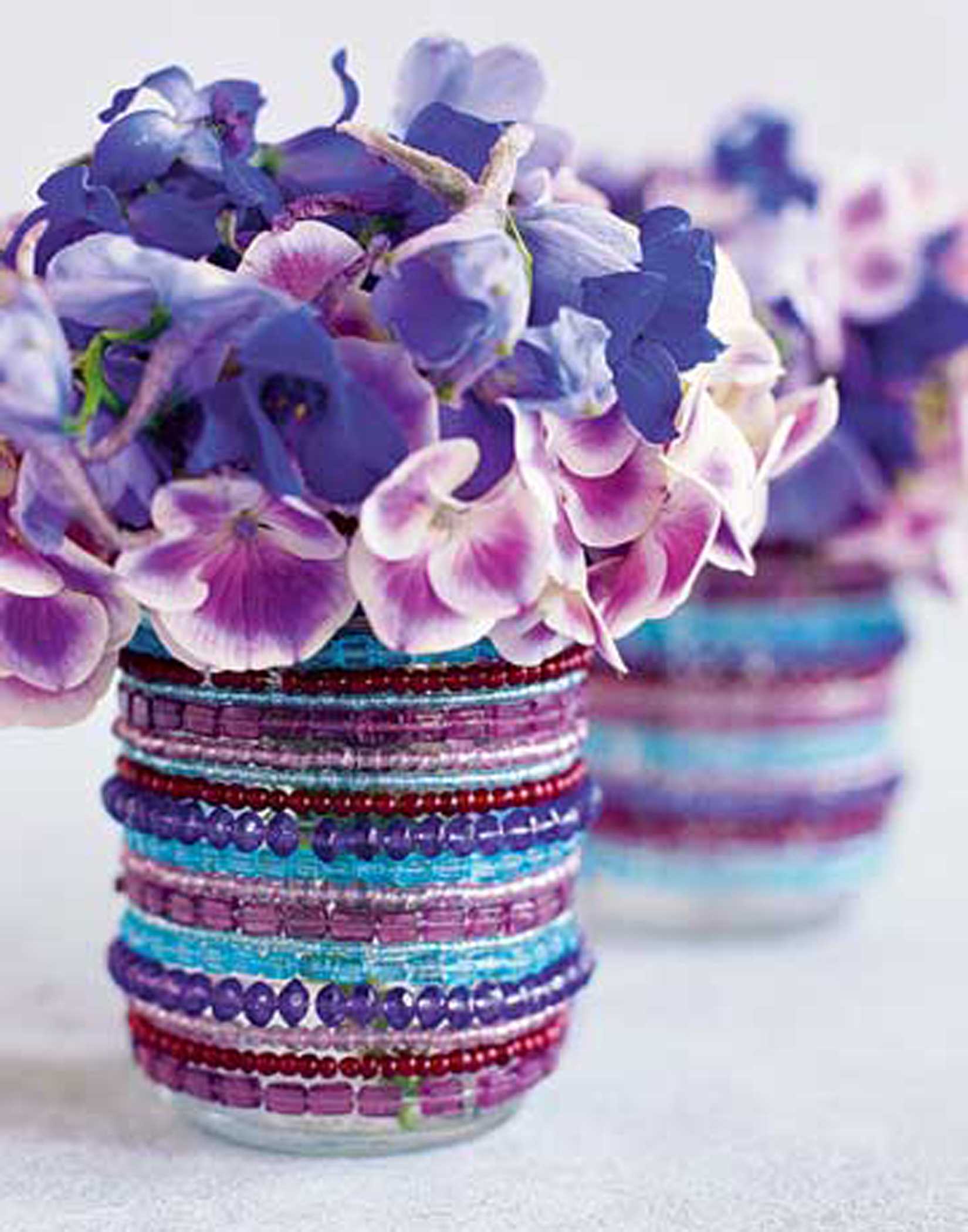 décor de perles de vase
