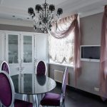 tulle moderne dans la cuisine