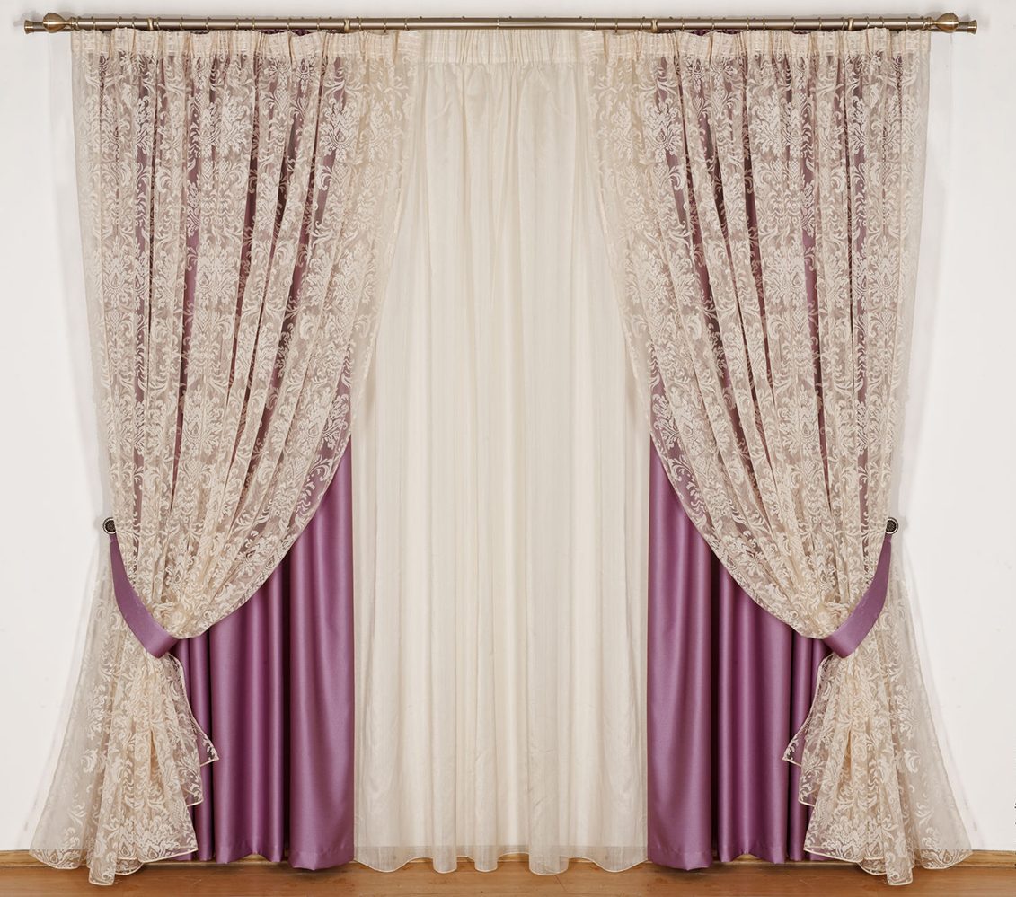 double curtains