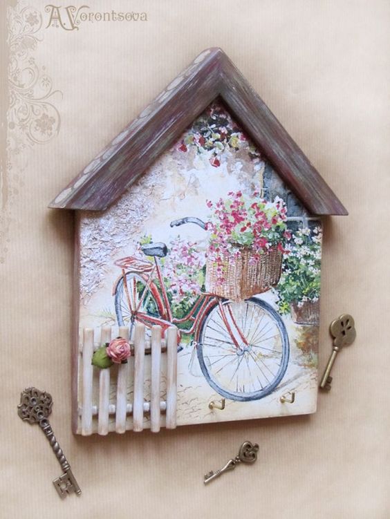 llavero decoupage
