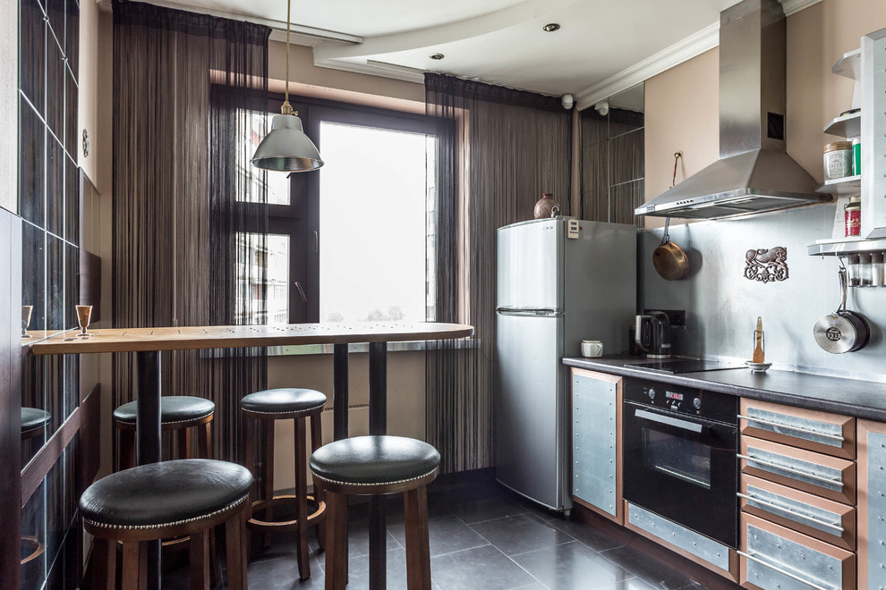 rideaux marron
