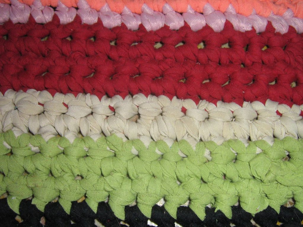tapis en macramé