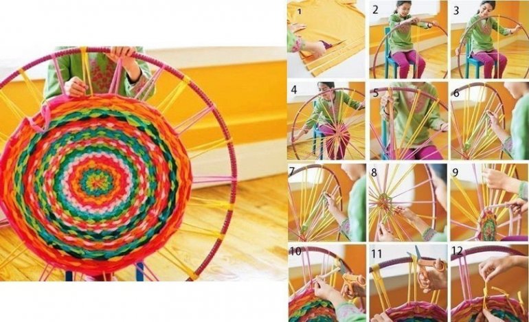 tapis de vieilles choses sur la photo cerceau