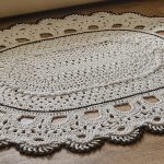 tapis polyester crocheté