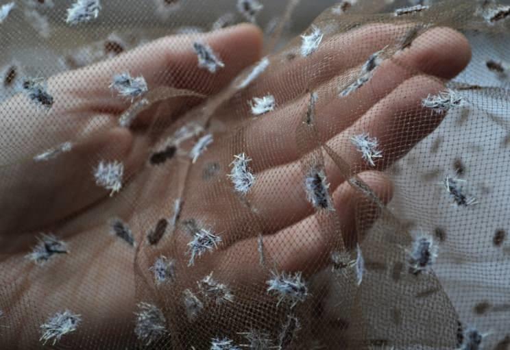 how to sew torn tulle