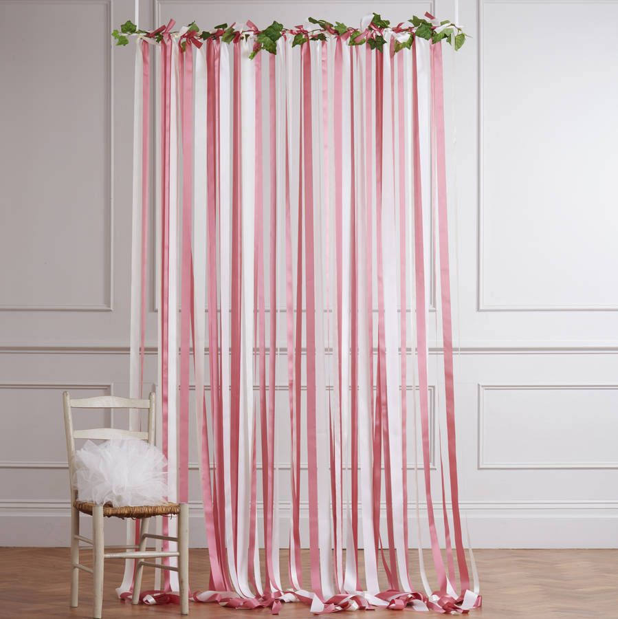 rideaux inhabituels de rubans