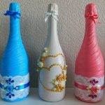 décor volumétrique de champagne