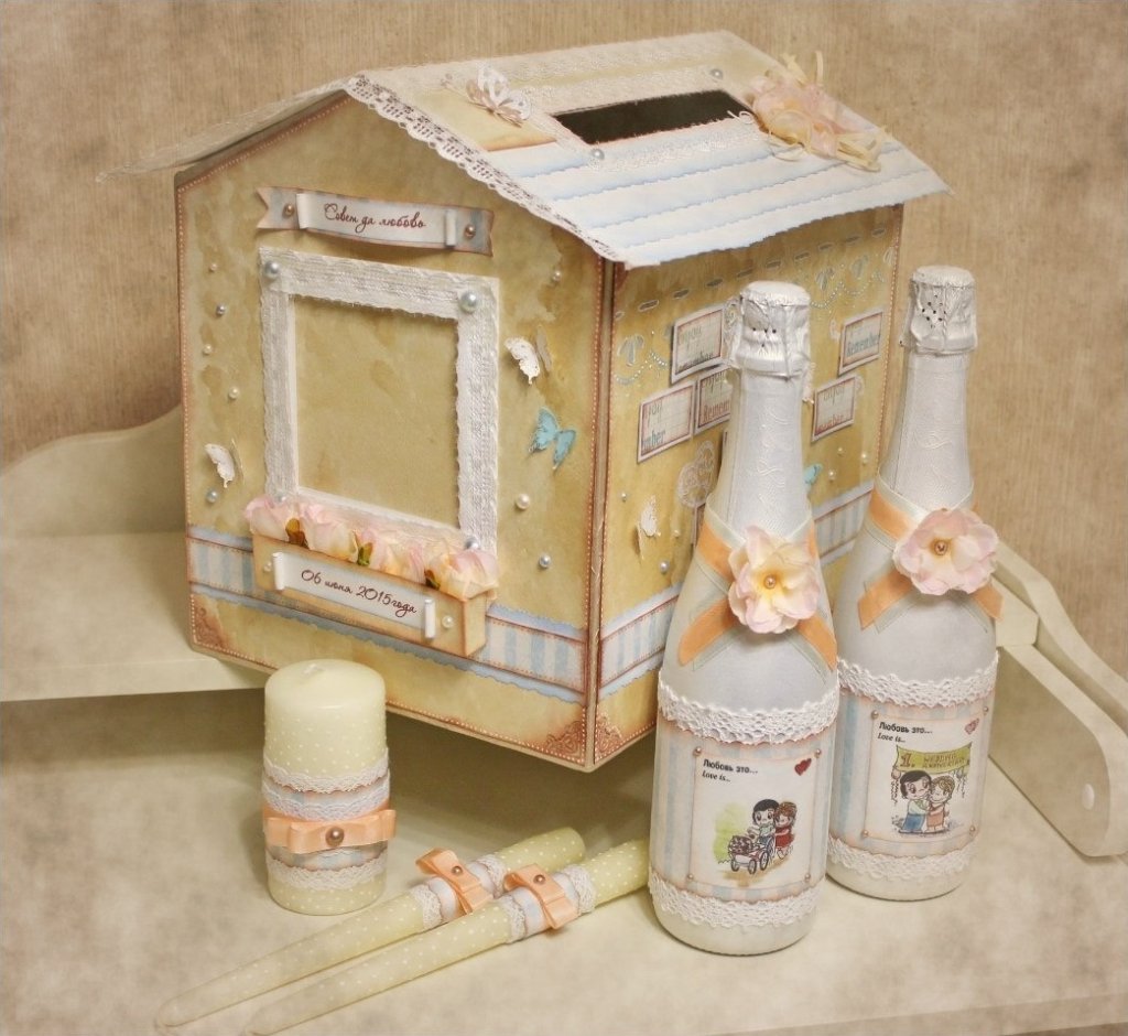 décoration de bouteilles de champagne pour options de mariage