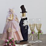 décoration de bouteilles de champagne pour une idée de mariage options