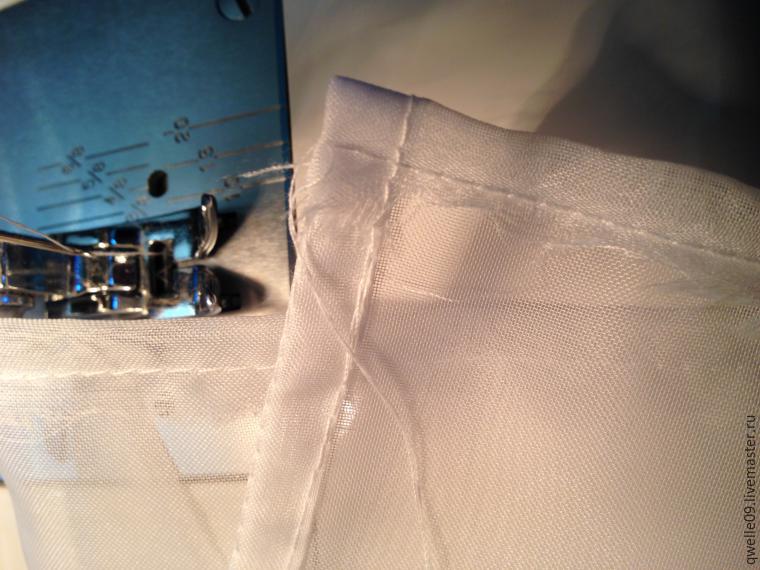 ourlet en tulle