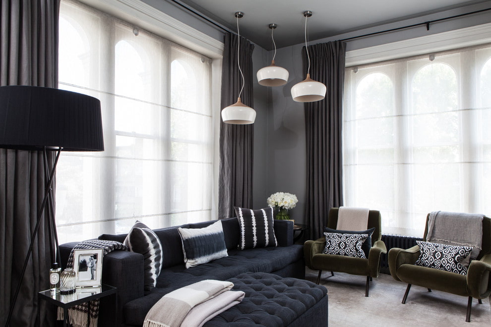 rideaux à l'intérieur
