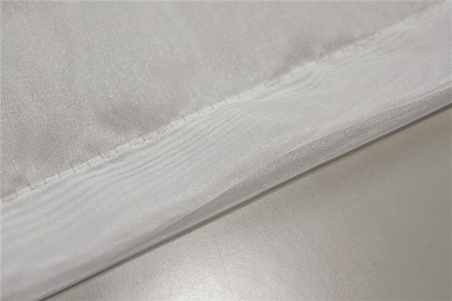 Coudre du ruban à la photo de tulle