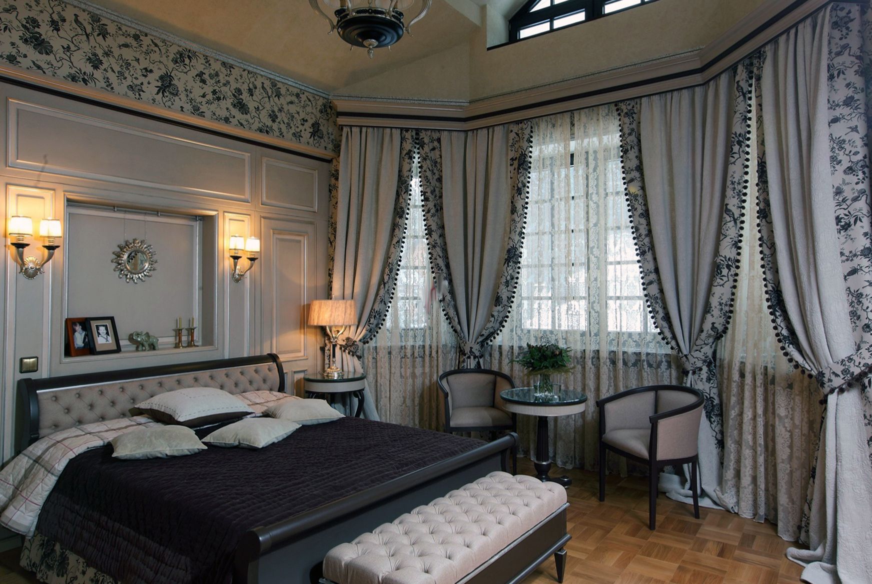 neoclassical curtains