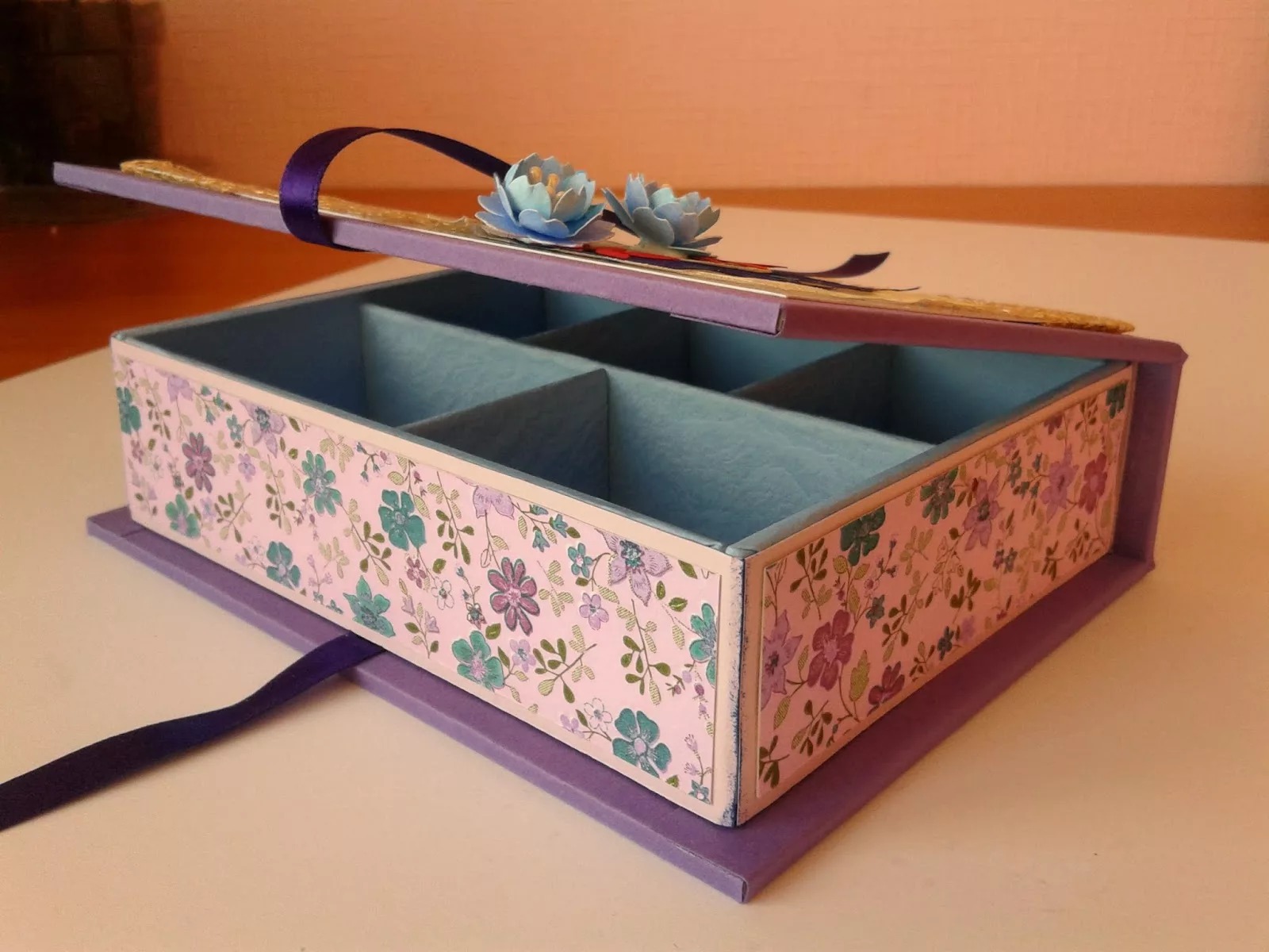 boîte à bijoux avec vos propres mains de papier peint