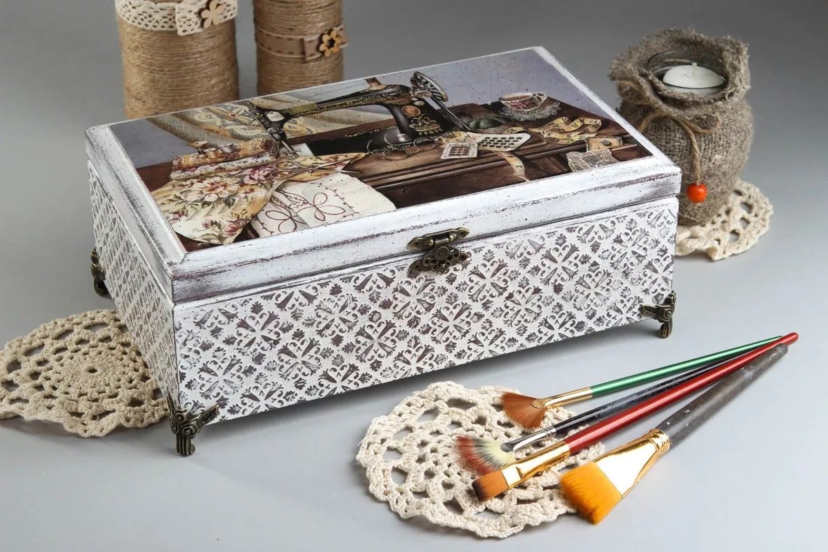 boîte à bijoux faite maison