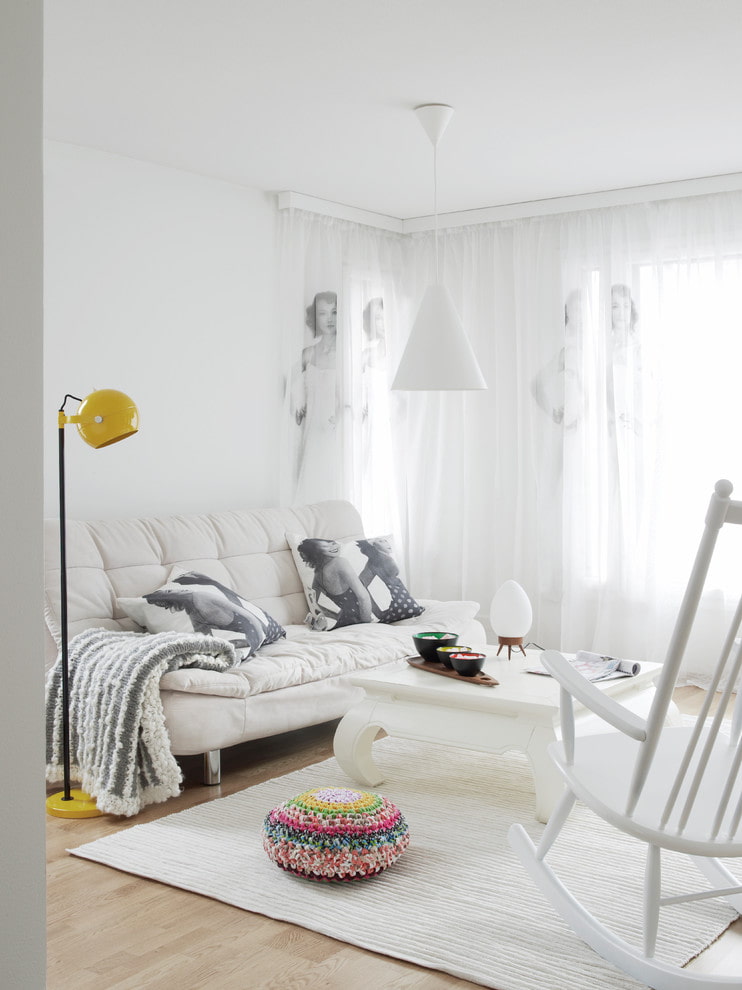 ici la décoration des rideaux