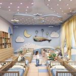 rideaux pour des idées de conception de jardin d'enfants