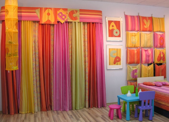rideaux pour les idées d'idées de jardin d'enfants