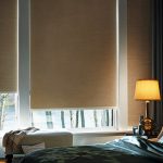 gordijnen van gabardine materiële ontwerpfoto