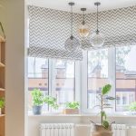 Rideaux sur la photo de décor baie vitrée