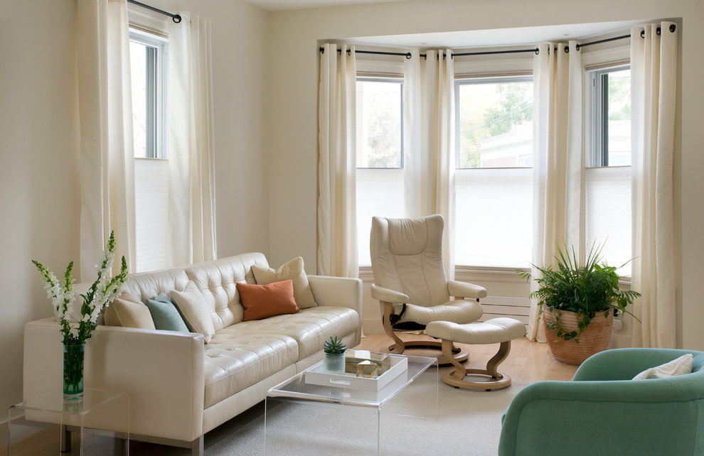 rideaux sur la baie vitrée idées textiles