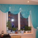 curtains on small windows interior photo