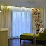 rideaux sur un côté de l'intérieur des idées de fenêtre