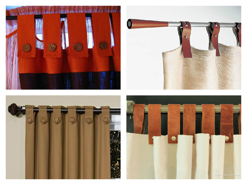 rideaux sur les boucles photo options