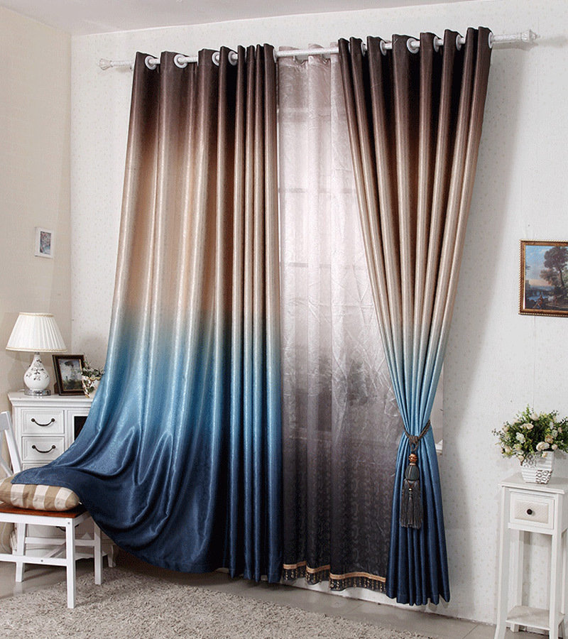 cortinas ombre diseño degradado