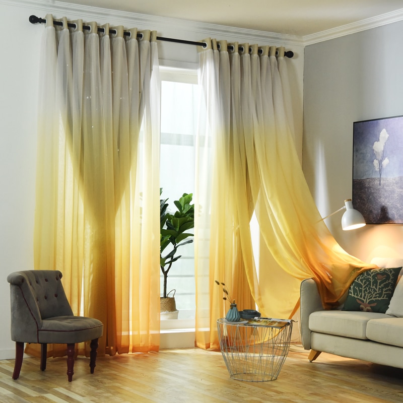 cortinas ombre gradiente diseño foto