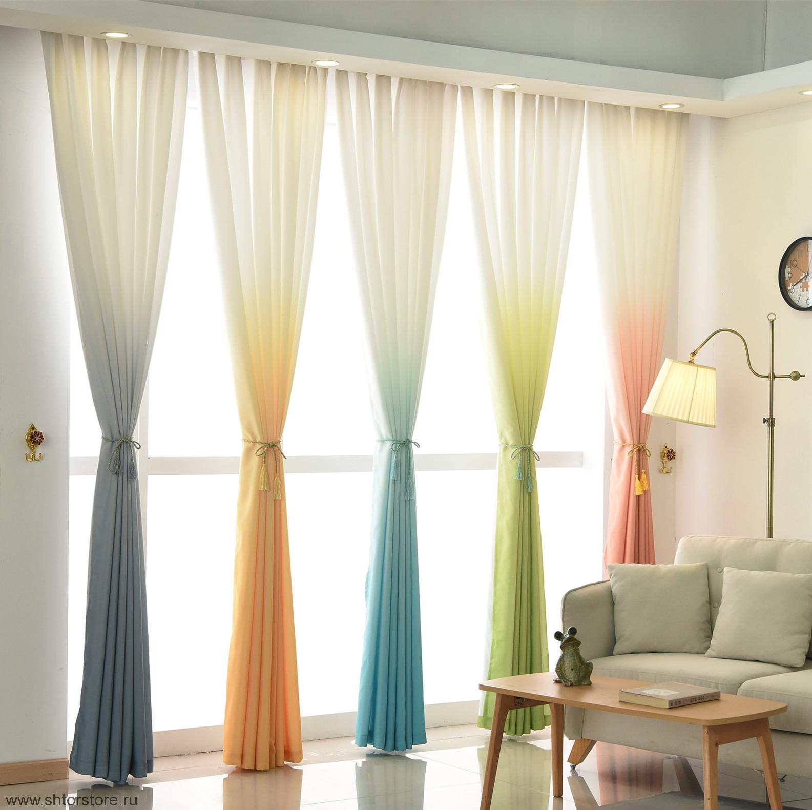 cortinas ombre foto gradiente