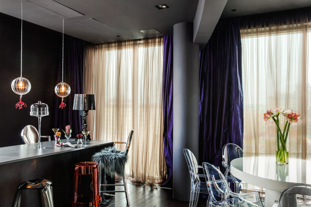 rideaux en organza