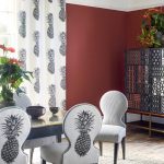 patterned curtains photo decor