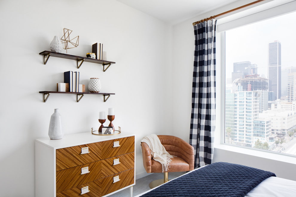 curtains with patterned textiles photo