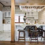 rideaux dans une maison en bois photo de choix