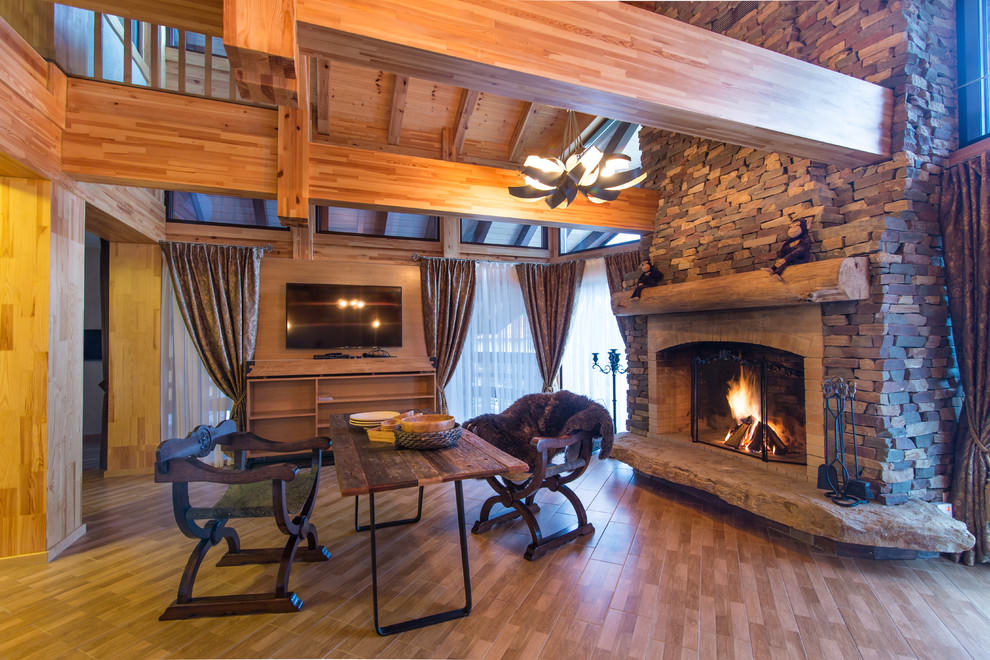 rideaux dans une maison en bois choix d'idées