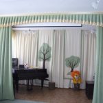 rideaux dans les jardins d'enfants